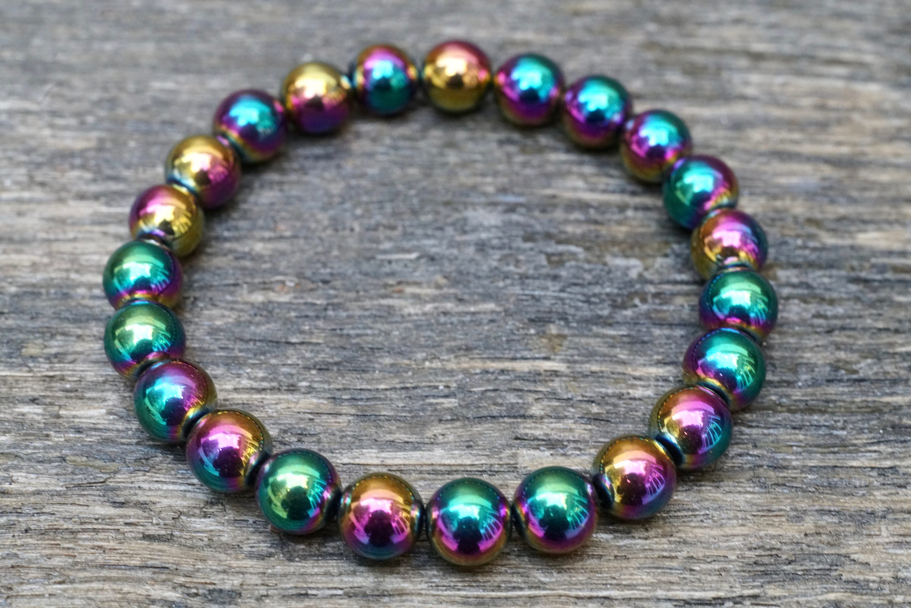 Rainbow Hematite Bracelet - Kimi Designs